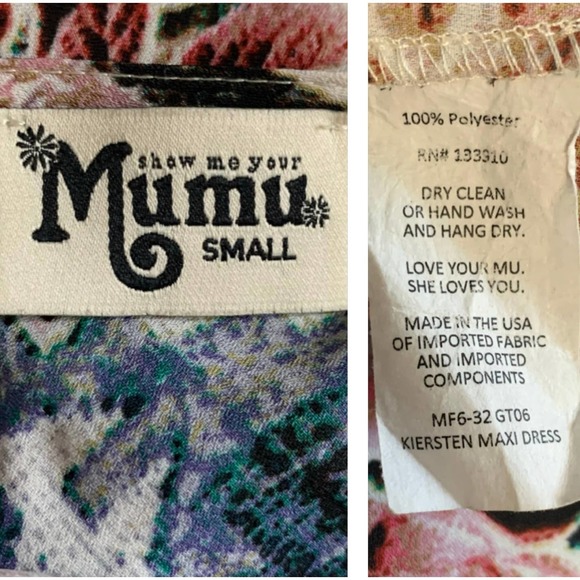 Show Me Your Mumu Kiersten Boho Maxi Dress Girl Tribe Floral Print - Picture 4 of 6